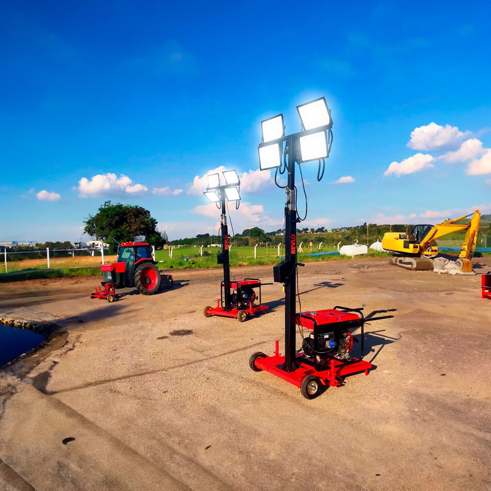 torre de iluminação revlo